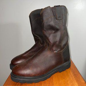 JUSTIN Leather Work Boots Oil Resistant Sole